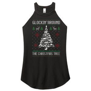 Funny Guns Ugly Christmas Sweaters for Gun Lovers Women's Perfect Tri Rocker Tank