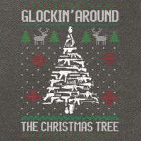 Funny Guns Ugly Christmas Sweaters for Gun Lovers Cotton Canvas Backpack