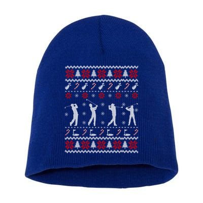 Funny Golf Ugly Christmas Gift For Golfers Gift Short Acrylic Beanie