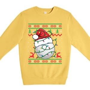 Funny Golf Ugly Christmas Golfing Meaningful Gift Premium Crewneck Sweatshirt