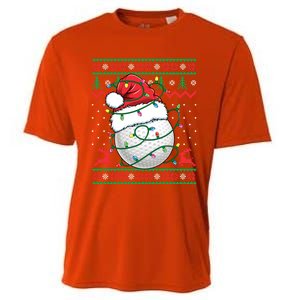 Funny Golf Ugly Christmas Golfing Meaningful Gift Cooling Performance Crew T-Shirt