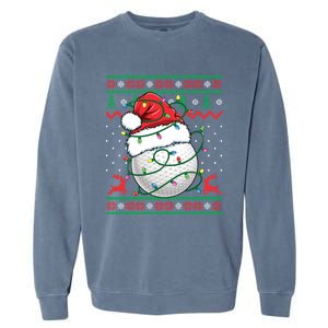 Funny Golf Ugly Christmas Golfing Meaningful Gift Garment-Dyed Sweatshirt