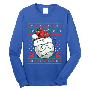 Funny Golf Ugly Christmas Golfing Meaningful Gift Long Sleeve Shirt