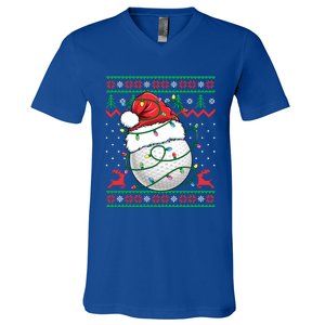 Funny Golf Ugly Christmas Golfing Meaningful Gift V-Neck T-Shirt