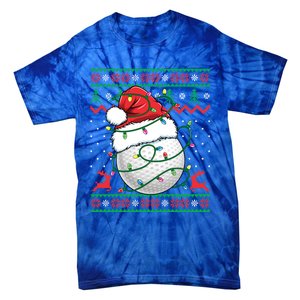 Funny Golf Ugly Christmas Golfing Meaningful Gift Tie-Dye T-Shirt