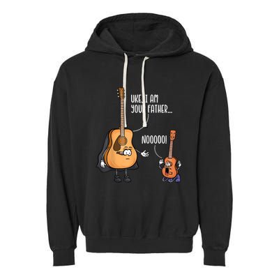 Funny Guitar , Ukelele , Uke I Am Your Father Garment-Dyed Fleece Hoodie