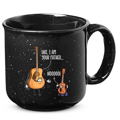 Funny Guitar , Ukelele , Uke I Am Your Father 15oz Campfire Ceramic Mug