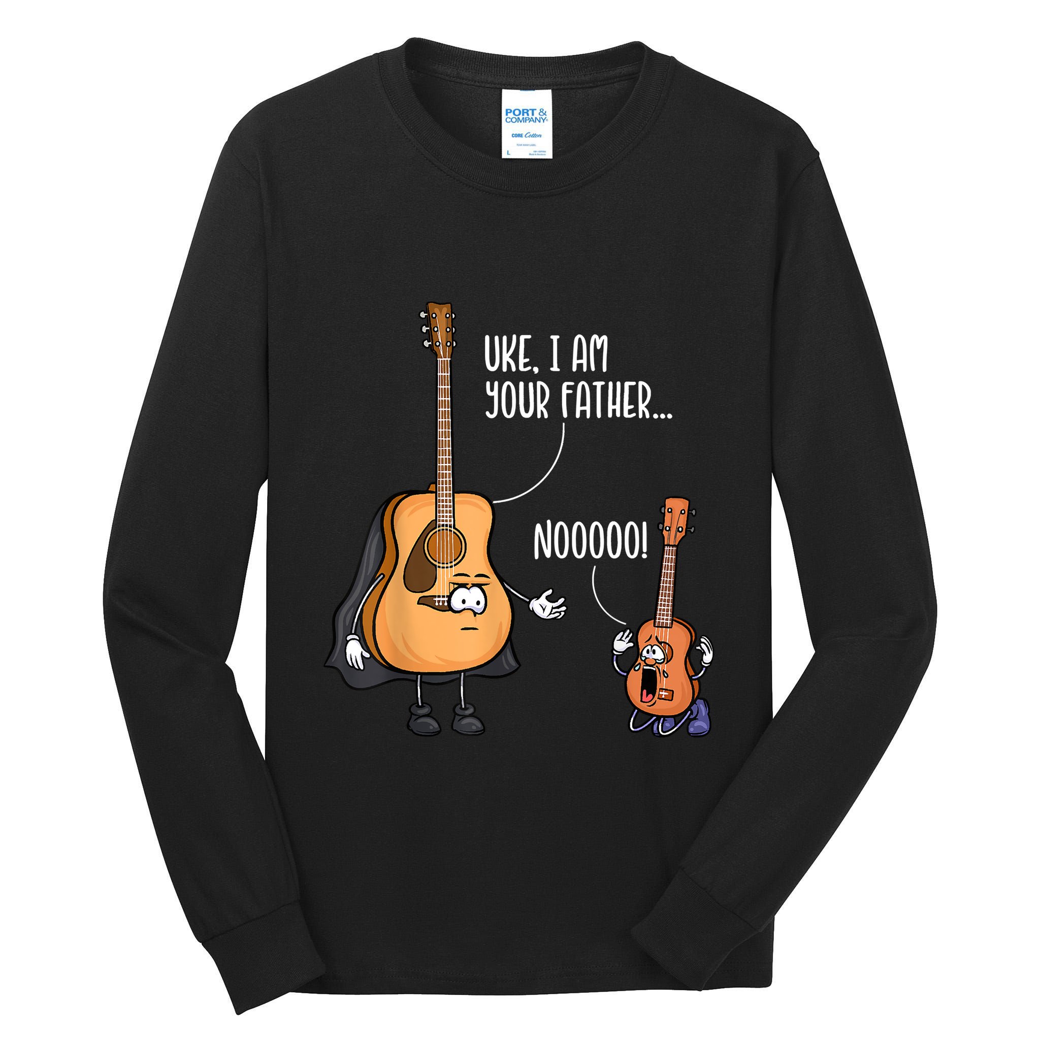 Funny Guitar , Ukelele , Uke I Am Your Father Tall Long Sleeve T-Shirt