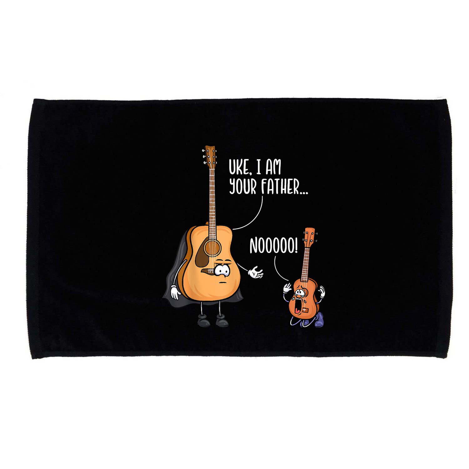 Funny Guitar , Ukelele , Uke I Am Your Father Microfiber Hand Towel