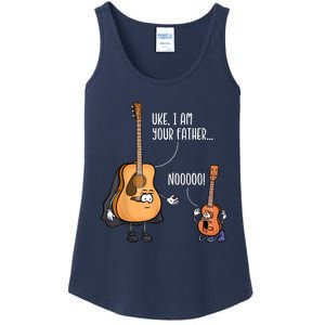 Funny Guitar , Ukelele , Uke I Am Your Father Ladies Essential Tank