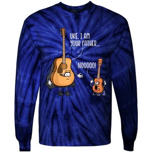 Funny Guitar , Ukelele , Uke I Am Your Father Tie-Dye Long Sleeve Shirt