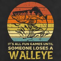 Fun Games Until Someone Loses Walleye Retro Ice Fishing Dad Cool Comfort Performance Bucket Hat