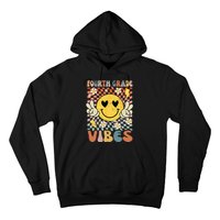 Fourth Grade Vibes 4th Grade Retro Teacher 1st Day Of School Hoodie