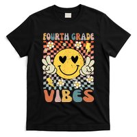 Fourth Grade Vibes 4th Grade Retro Teacher 1st Day Of School T-Shirt