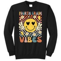 Fourth Grade Vibes 4th Grade Retro Teacher 1st Day Of School Tall Sweatshirt