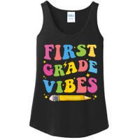 First Grade Vibes Back To School 1st Grade Ladies Essential Tank