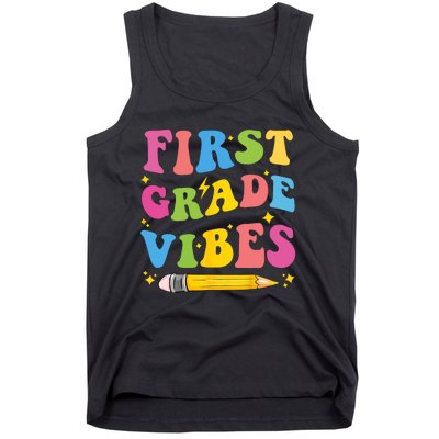 First Grade Vibes Back To School 1st Grade Tank Top