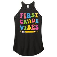 First Grade Vibes Back To School 1st Grade Women's Perfect Tri Rocker Tank