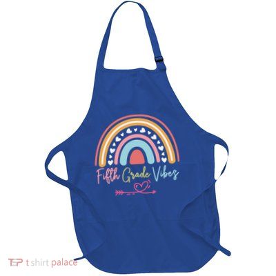 Fifth Grade Vibes Rainbow Teacher 5Th Grade Tee Meaningful Gift Apron