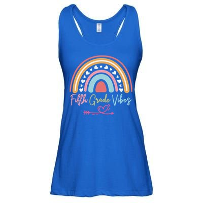 Fifth Grade Vibes Rainbow Teacher 5Th Grade Tee Meaningful Gift Ladies Essential Flowy Tank