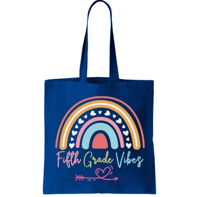 Fifth Grade Vibes Rainbow Teacher 5Th Grade Tee Meaningful Gift Bag