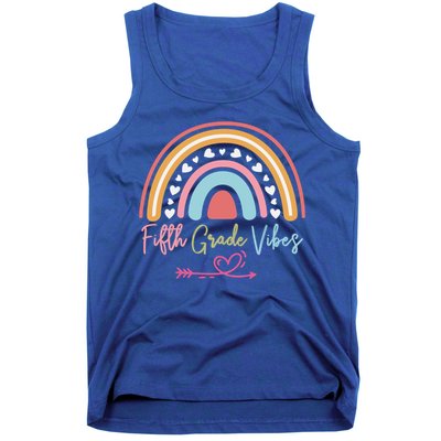 Fifth Grade Vibes Rainbow Teacher 5Th Grade Tee Meaningful Gift Tank Top