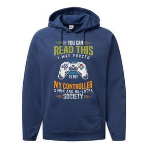 Funny Gamer Video Games Gift Idea Gaming Great Gift Cute Gift Performance Fleece Hoodie