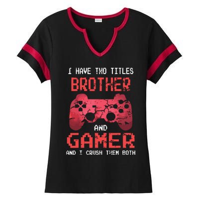 Funny Gamer Vintage Video Games For Boy Brother Son Ladies Halftime Notch Neck Tee