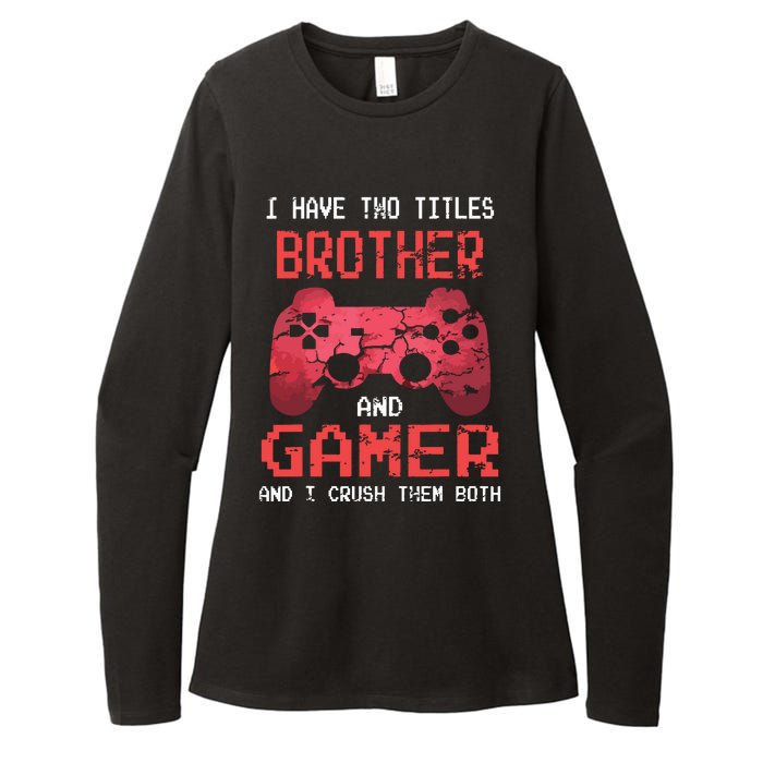 Funny Gamer Vintage Video Games For Boy Brother Son Womens CVC Long Sleeve Shirt