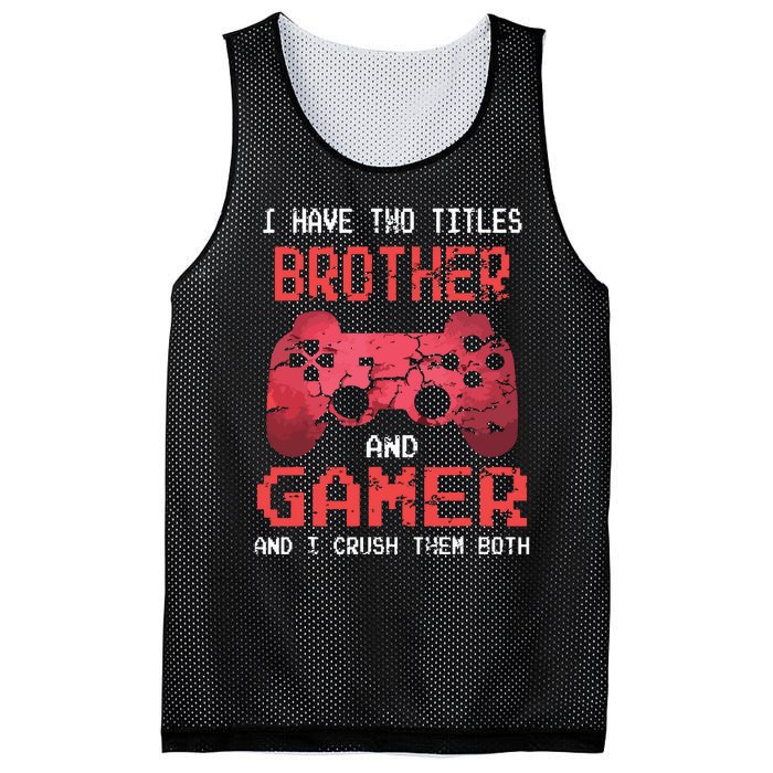 Funny Gamer Vintage Video Games For Boy Brother Son Mesh Reversible Basketball Jersey Tank