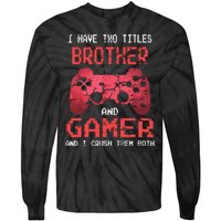 Funny Gamer Vintage Video Games For Boy Brother Son Tie-Dye Long Sleeve Shirt