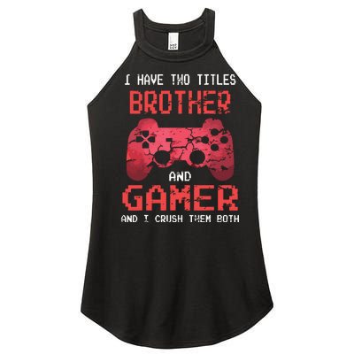 Funny Gamer Vintage Video Games For Boy Brother Son Women's Perfect Tri Rocker Tank