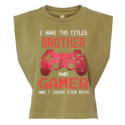 Funny Gamer Vintage Video Games For Boy Brother Son Garment-Dyed Women's Muscle Tee