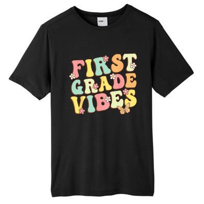 First Grade Vibes Hello Team 1st Grade Teacher Retro Tall Fusion ChromaSoft Performance T-Shirt