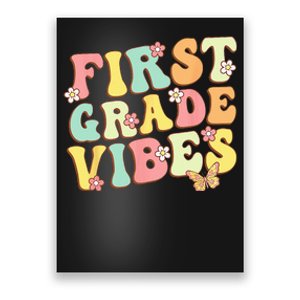 First Grade Vibes Hello Team 1st Grade Teacher Retro Poster