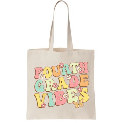 Fourth Grade Vibes Hello Team 4th Grade Teacher Kids Retro Bag