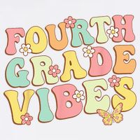 Fourth Grade Vibes Hello Team 4th Grade Teacher Kids Retro Button