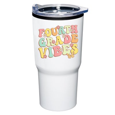 Fourth Grade Vibes Hello Team 4th Grade Teacher Kids Retro Tumbler