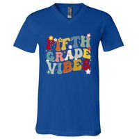 Fifth Grade Vibes Teacher And Students First Day Of School Cute Gift V-Neck T-Shirt