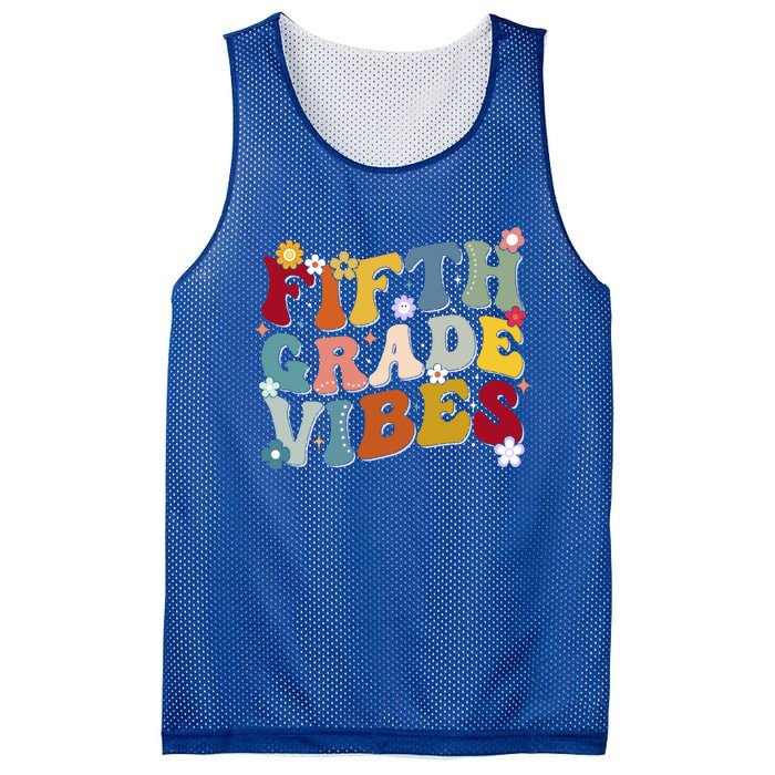 Fifth Grade Vibes Teacher And Students First Day Of School Cute Gift Mesh Reversible Basketball Jersey Tank