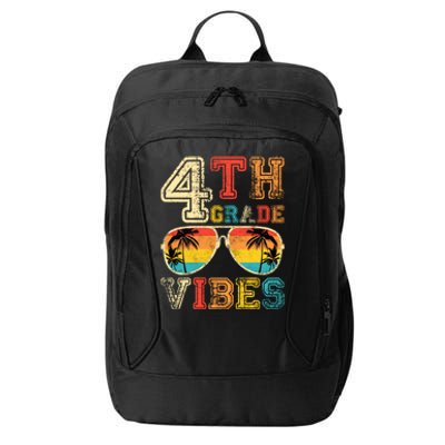 Fourth Grade Vibes Back To School Retro 4Th Grade Teacher Gift City Backpack