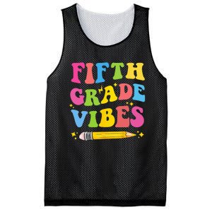 Fifth Grade Vibes Back To School Mesh Reversible Basketball Jersey Tank