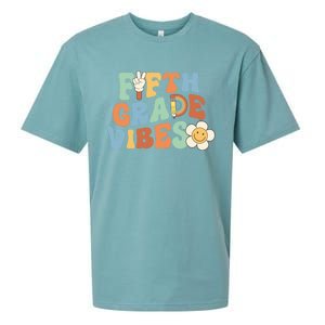 Fifth Grade Vibes 5Th Grade Groovy First Day Of School Great Gift Sueded Cloud Jersey T-Shirt