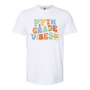 Fifth Grade Vibes 5Th Grade Groovy First Day Of School Great Gift Softstyle CVC T-Shirt