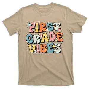 First Grade Vibes 1st Grade Team Retro 1st Day Of School Gift T-Shirt