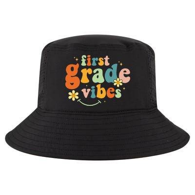 First Grade Vibes 1st Grade Team Retro 1st Day Of School Cool Comfort Performance Bucket Hat