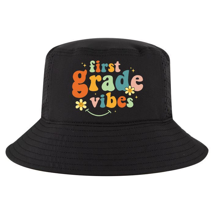 First Grade Vibes 1st Grade Team Retro 1st Day Of School Cool Comfort Performance Bucket Hat