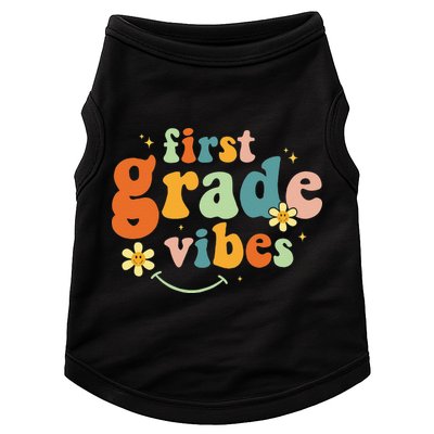 First Grade Vibes 1st Grade Team Retro 1st Day Of School Doggie Tank