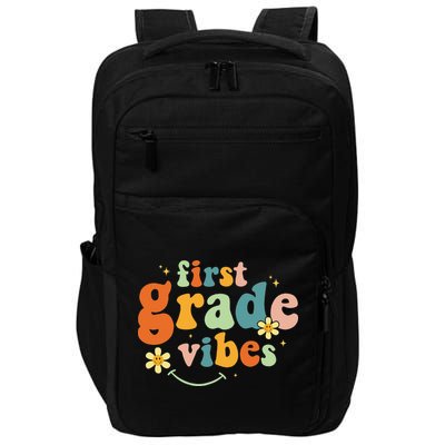 First Grade Vibes 1st Grade Team Retro 1st Day Of School Impact Tech Backpack