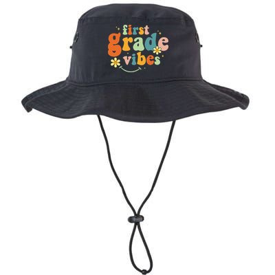 First Grade Vibes 1st Grade Team Retro 1st Day Of School Bucket Hat